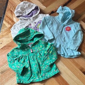 Carters Set of Three Hooded Baby Jackets